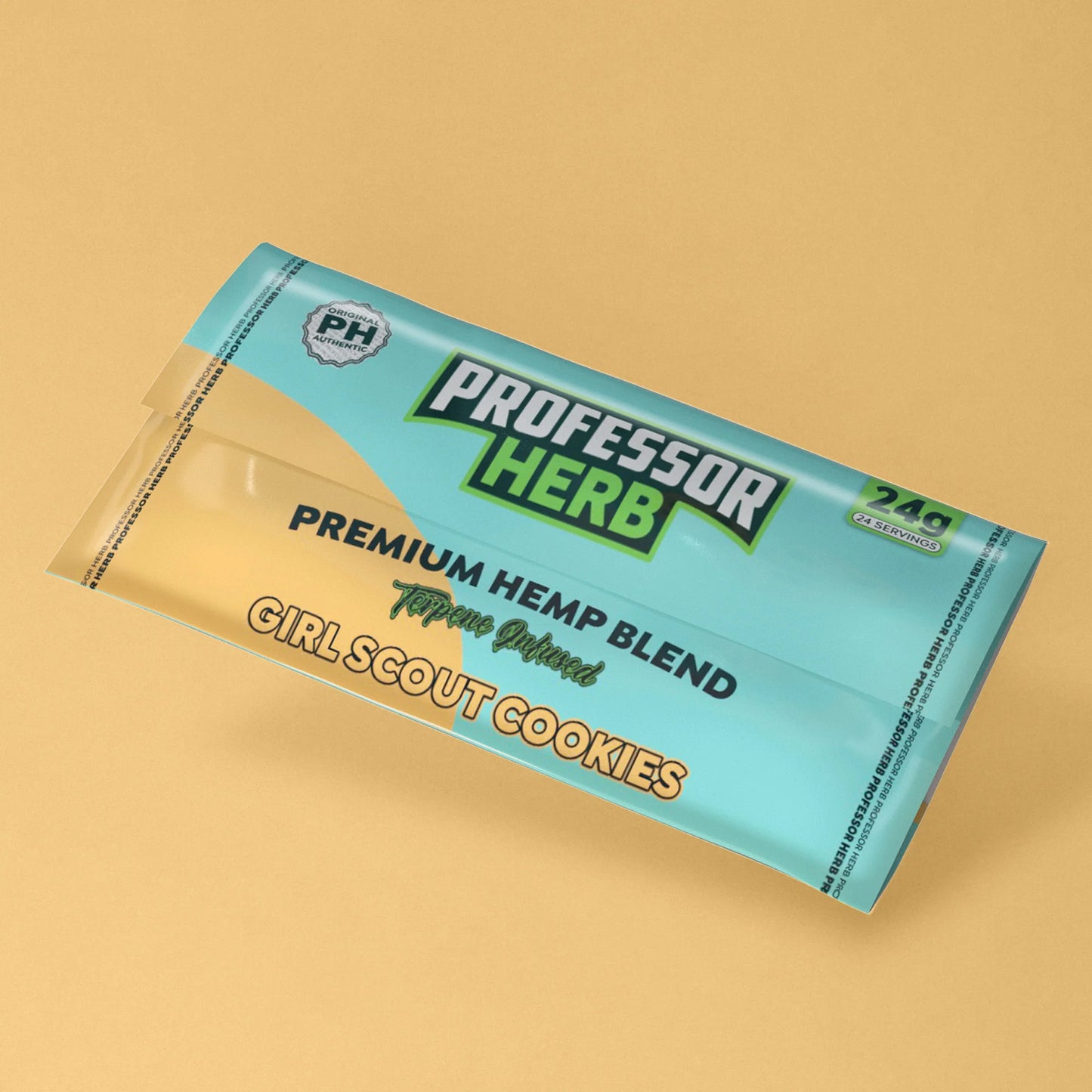PROFESSOR HERB HEMP SHAKE /TOBACCO ALTERNATIVE - GIRL SCOUT COOKIES 24g POUCH - 1400mg CBD