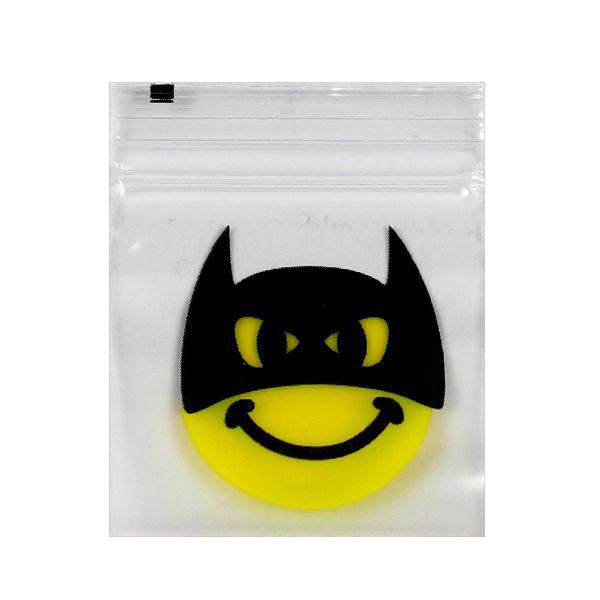30mm x 30mm Baggies - Smiley Bat Vigilante Design - BULK Quantities Available