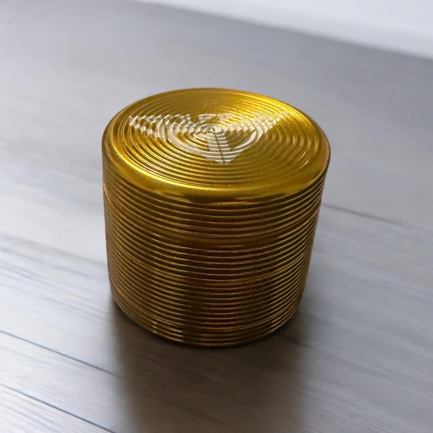 GOLDDUST 4 PART METAL GRINDER 40mm WITH KIEF CATCHER - RIPPLE EFFECT