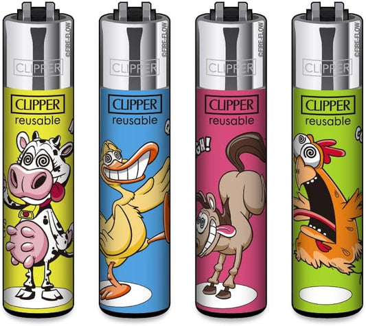 CLIPPER LIGHTERS - CRAZY FARM ANIMALS
