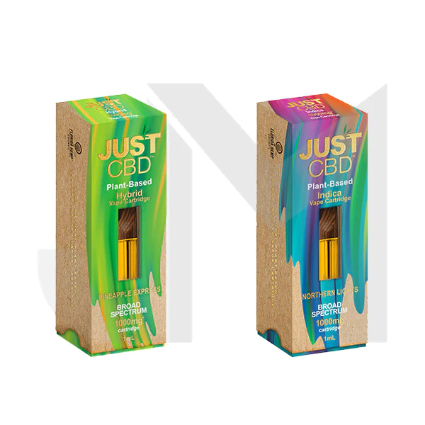 JUST CBD 1000mg CBD VAPE CARTRIDGES - CHOOSE FLAVOURS