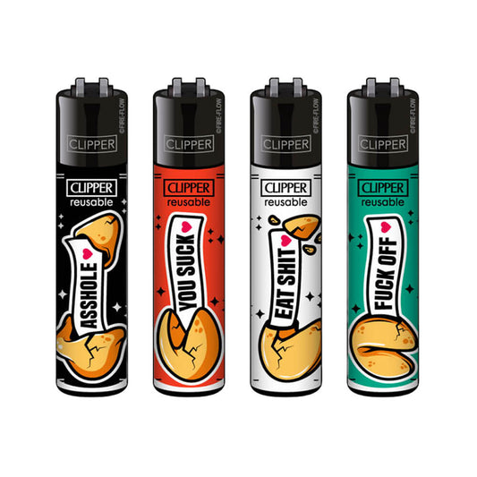 CLIPPER LIGHTERS - RUDE INSULTS FORTUNE COOKIES