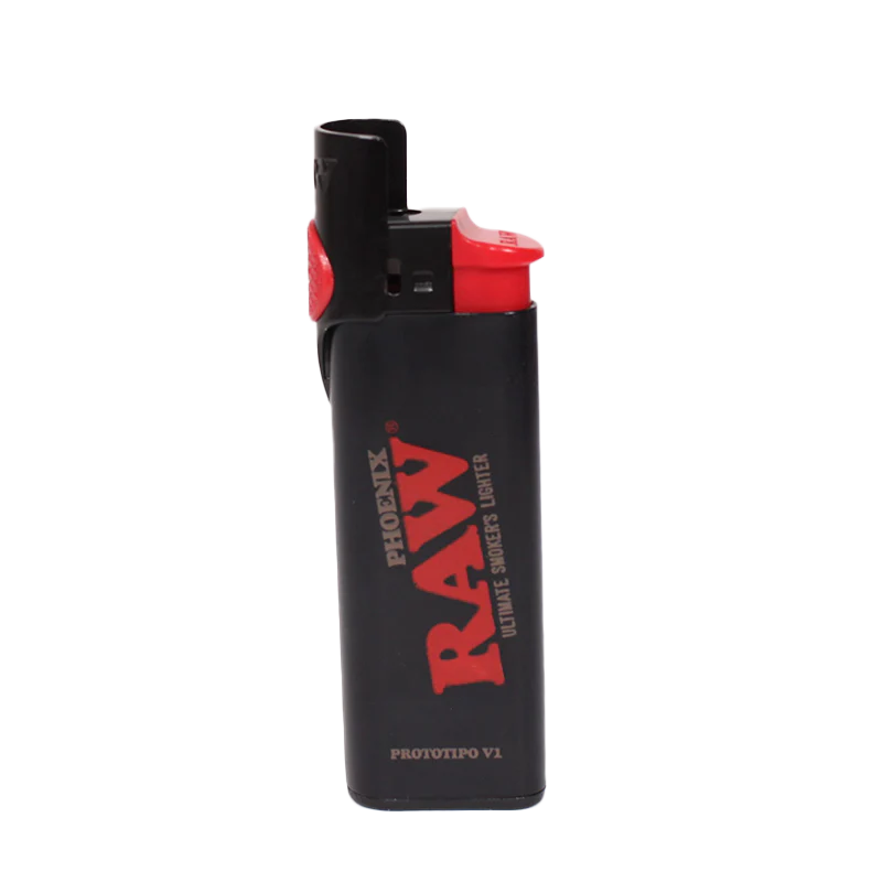 RAW BLACK PHOENIX LIGHTER WITH POKER AND WINDSHIELD