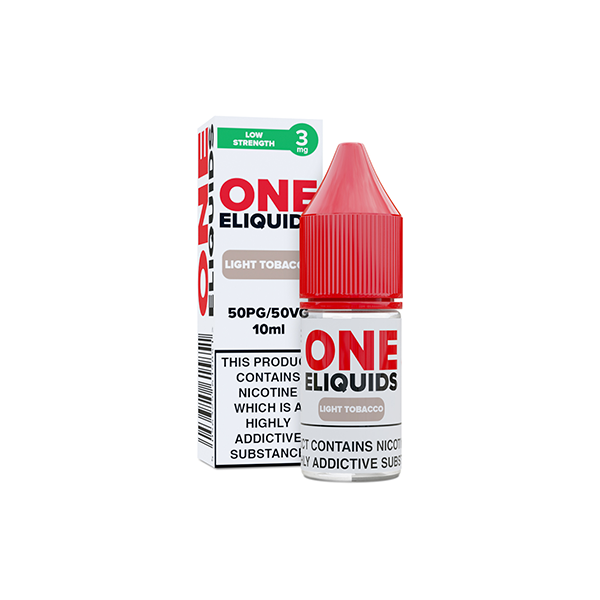 3mg One E-Liquids 10ml (50VG/50PG)