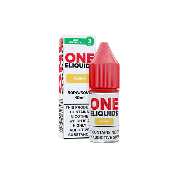3mg One E-Liquids 10ml (50VG/50PG)