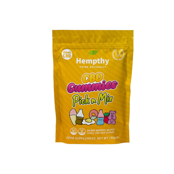 Hempthy 300mg CBD Gummies 30 x 10mg Sweets
