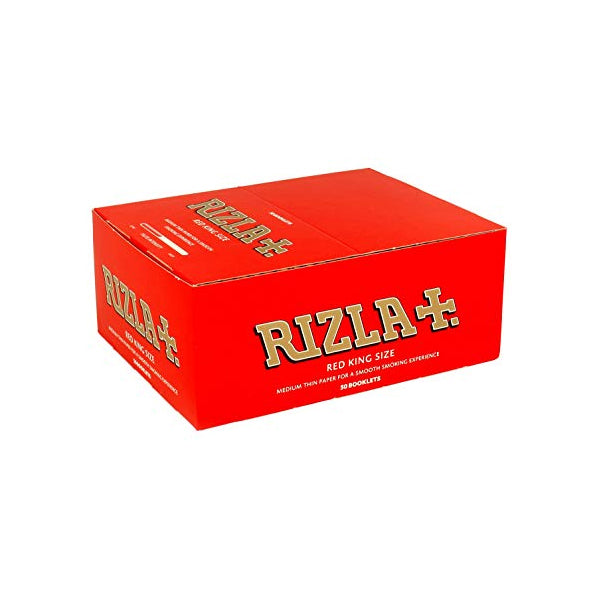50 Red King Size Rizla Rolling Papers FULL BOX OF 50 PACKS
