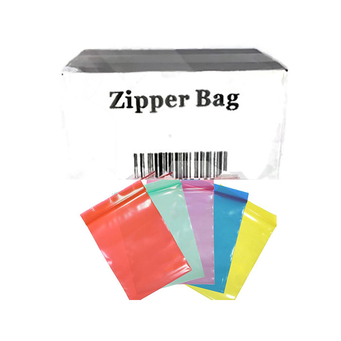5 Boxes (5000 Baggies) Zipper Branded 40mm x 40mm Red Bags