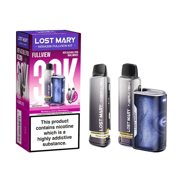 LOST MARY NERA 30K PRE FILLED POD KIT VAPE - REUSABLE & RECHARGEABLE