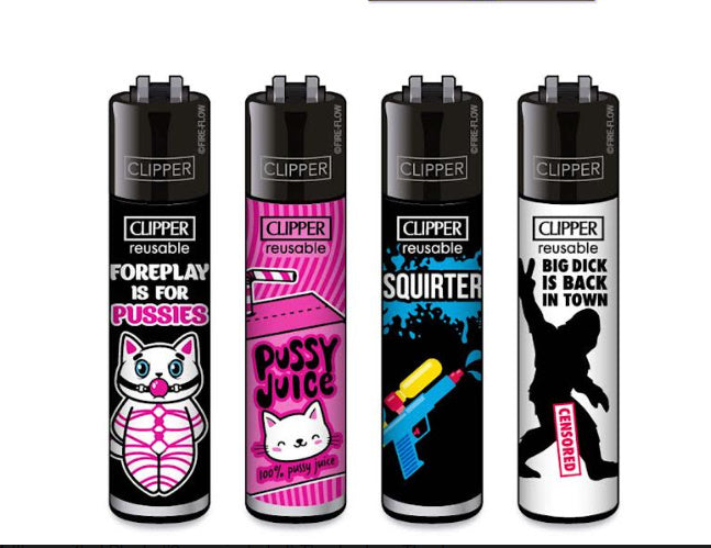 CLIPPER LIGHTERS - PORN SLOGANS