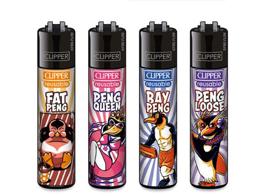 CLIPPER LIGHTERS - COOL PENGUINS