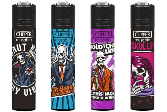 CLIPPER LIGHTERS - FUNNY SKULLS