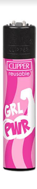 CLIPPER LIGHTERS - GIRL POWER PINK