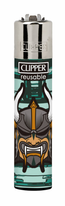 CLIPPER LIGHTERS - SAMURAI SKULLS