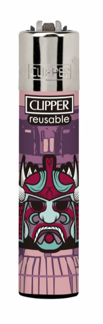 CLIPPER LIGHTERS - SAMURAI SKULLS