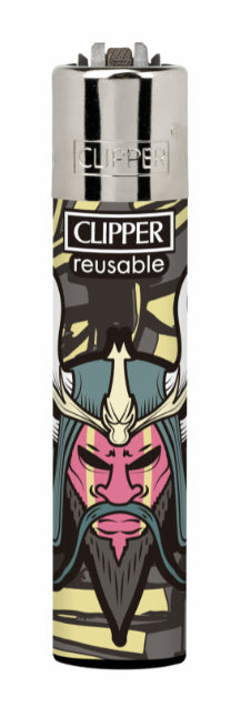 CLIPPER LIGHTERS - SAMURAI SKULLS
