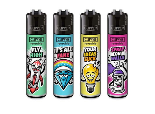 CLIPPER LIGHTERS - SNAPPY SLOGANS