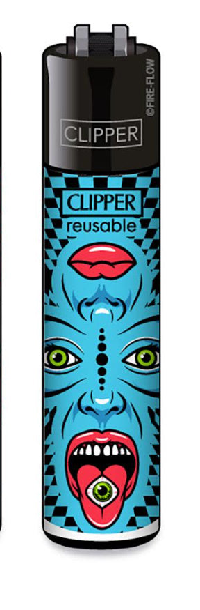 CLIPPER LIGHTERS - TRIPPY FACES