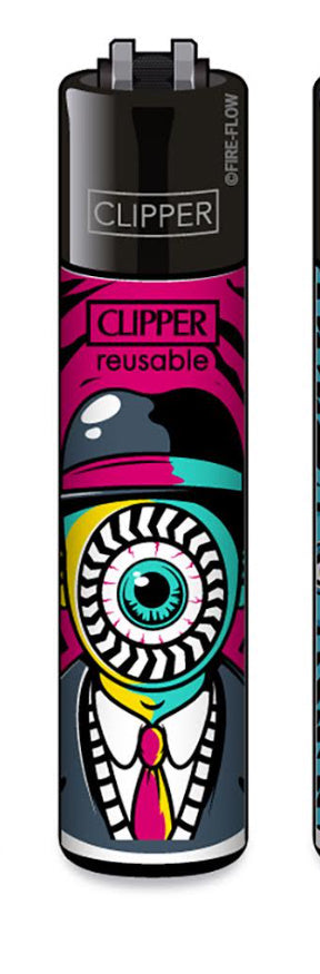 CLIPPER LIGHTERS - TRIPPY FACES