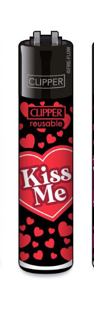 CLIPPER LIGHTERS - VALENTINES LOVE HEARTS