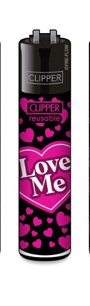 CLIPPER LIGHTERS - VALENTINES LOVE HEARTS