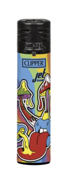 CLIPPER JET FLAME LIGHTERS - RAINBOW MUSHROOM