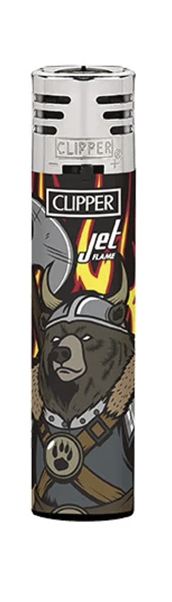 CLIPPER JET FLAME LIGHTERS - ANIMAL WARRIORS