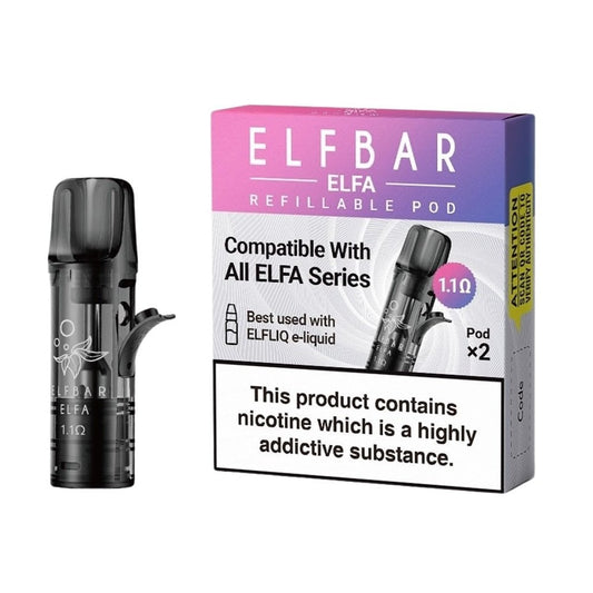 ELFBAR ELFA PRO EMPTY REPLACEMENT PODS - BOX OF 2