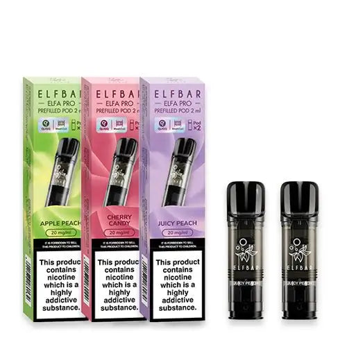Elf Bar Elfa Pro Replacement Pods 2ml x 2 Pods Redeyeheadshop.co.uk Elf Bar Elfa Pro Replacement Pods 2ml x 2 Pods Redeyeheadshop.co.uk