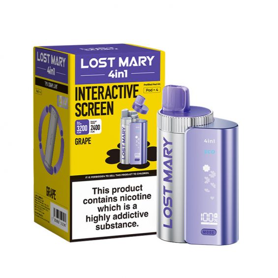 LOST MARY 2400 PUFF 4in1 PRE FILLED POD VAPE 20mg (2%) - CHOOSE FLAVOURS