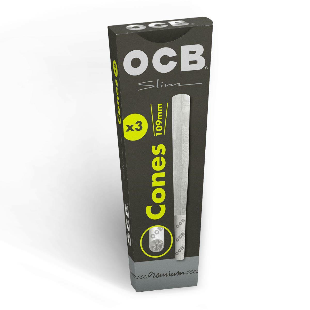 OCB KINGSIZE SLIM CONES - 3 PER PACK