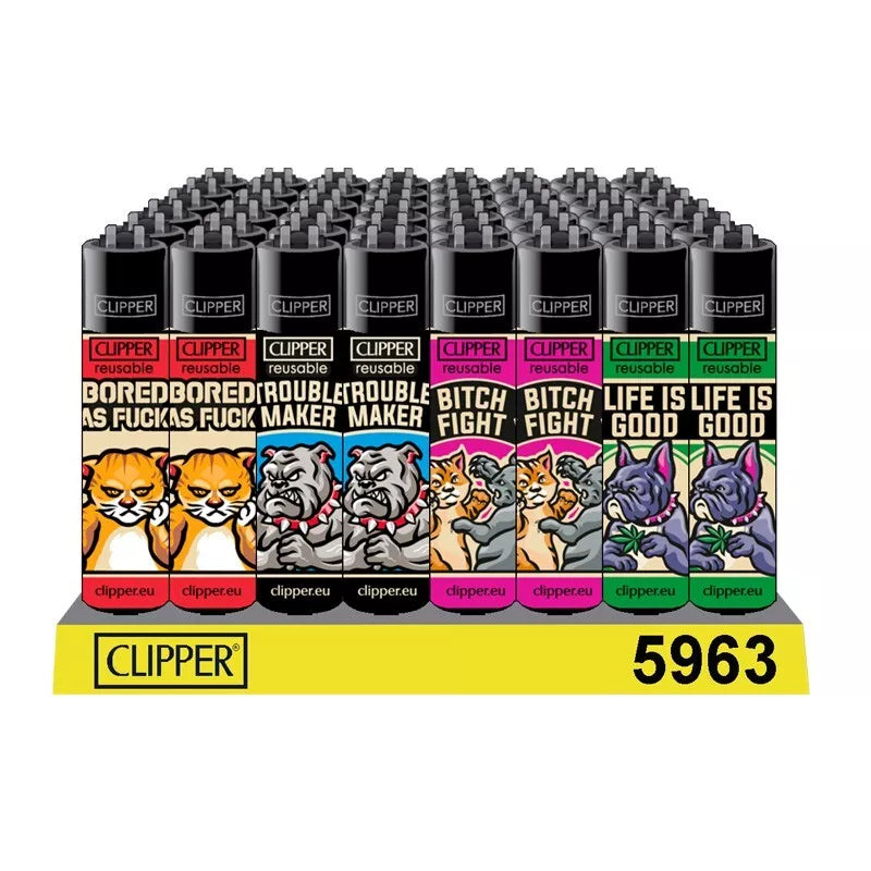 WHOLESALE CLIPPER LIGHTERS - FULL TRAYS OF 48 OR 40 CLIPPERS - RARE BULK - LOADS OF DIFFERENT DESIGNS