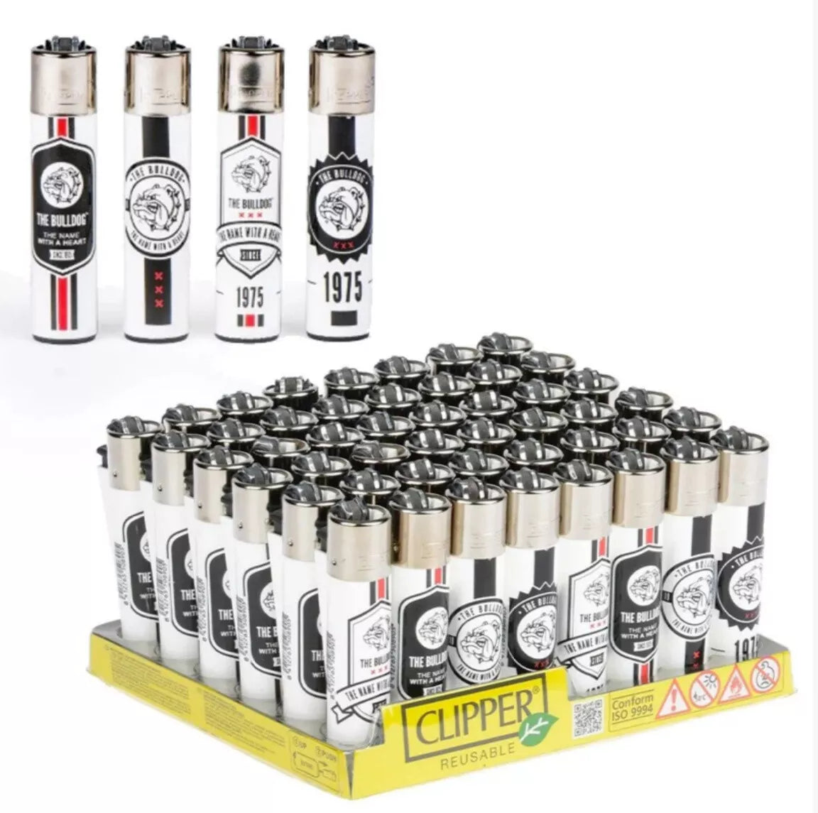 WHOLESALE CLIPPER LIGHTERS - FULL TRAYS OF 48 OR 40 CLIPPERS - RARE BULK - LOADS OF DIFFERENT DESIGNS
