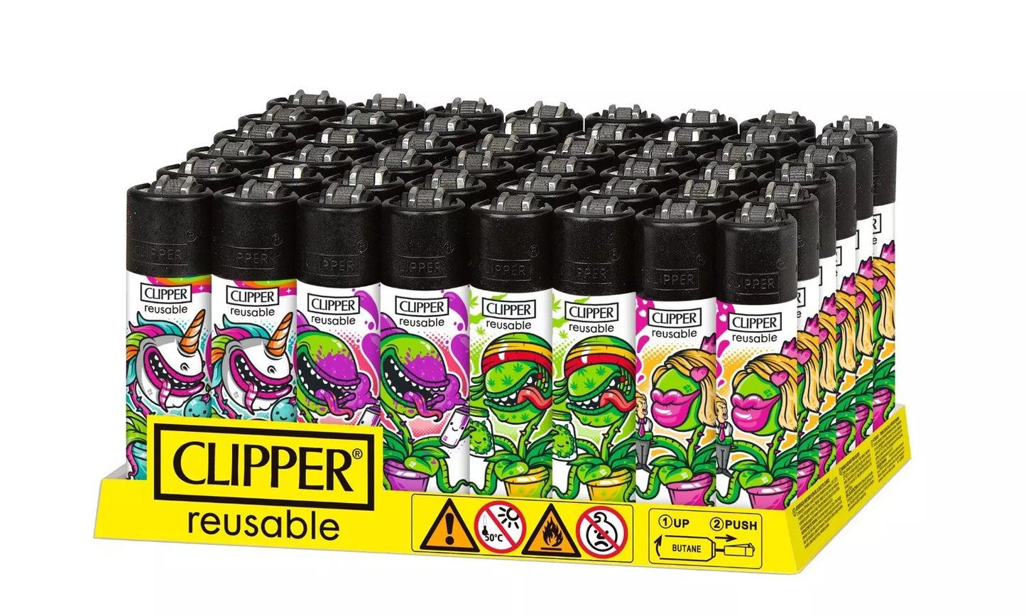 WHOLESALE CLIPPER LIGHTERS - FULL TRAYS OF 48 OR 40 CLIPPERS - RARE BULK - LOADS OF DIFFERENT DESIGNS