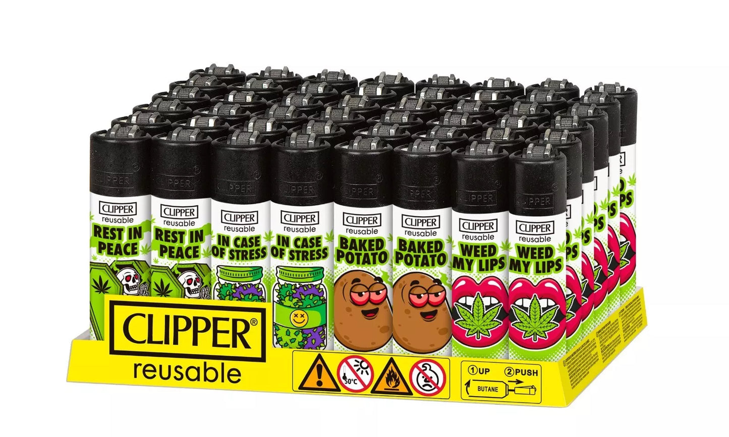 WHOLESALE CLIPPER LIGHTERS - FULL TRAYS OF 48 OR 40 CLIPPERS - RARE BULK - LOADS OF DIFFERENT DESIGNS