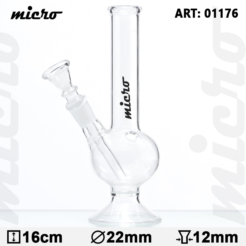 MICRO 16cm GLASS BOUNCER BONG (01176)