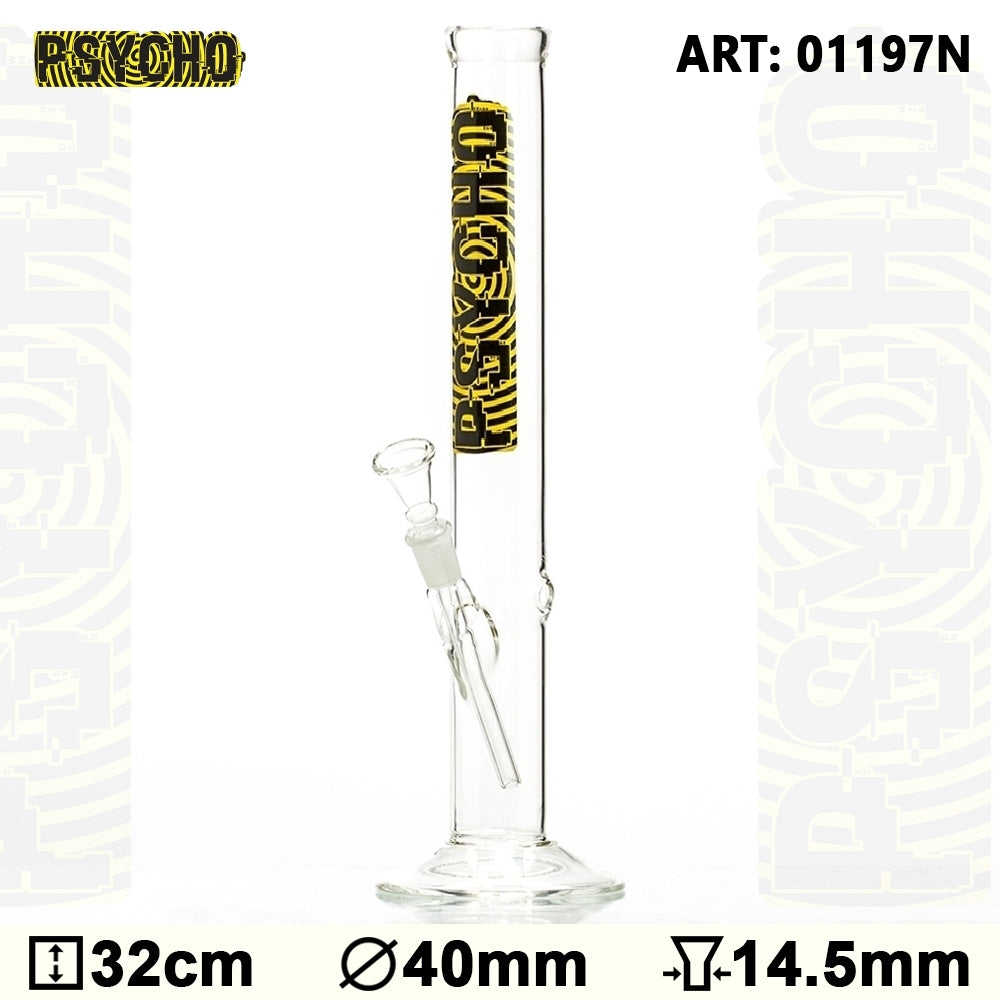 PSYCHO STRAIGHT 32cm GLASS BONG