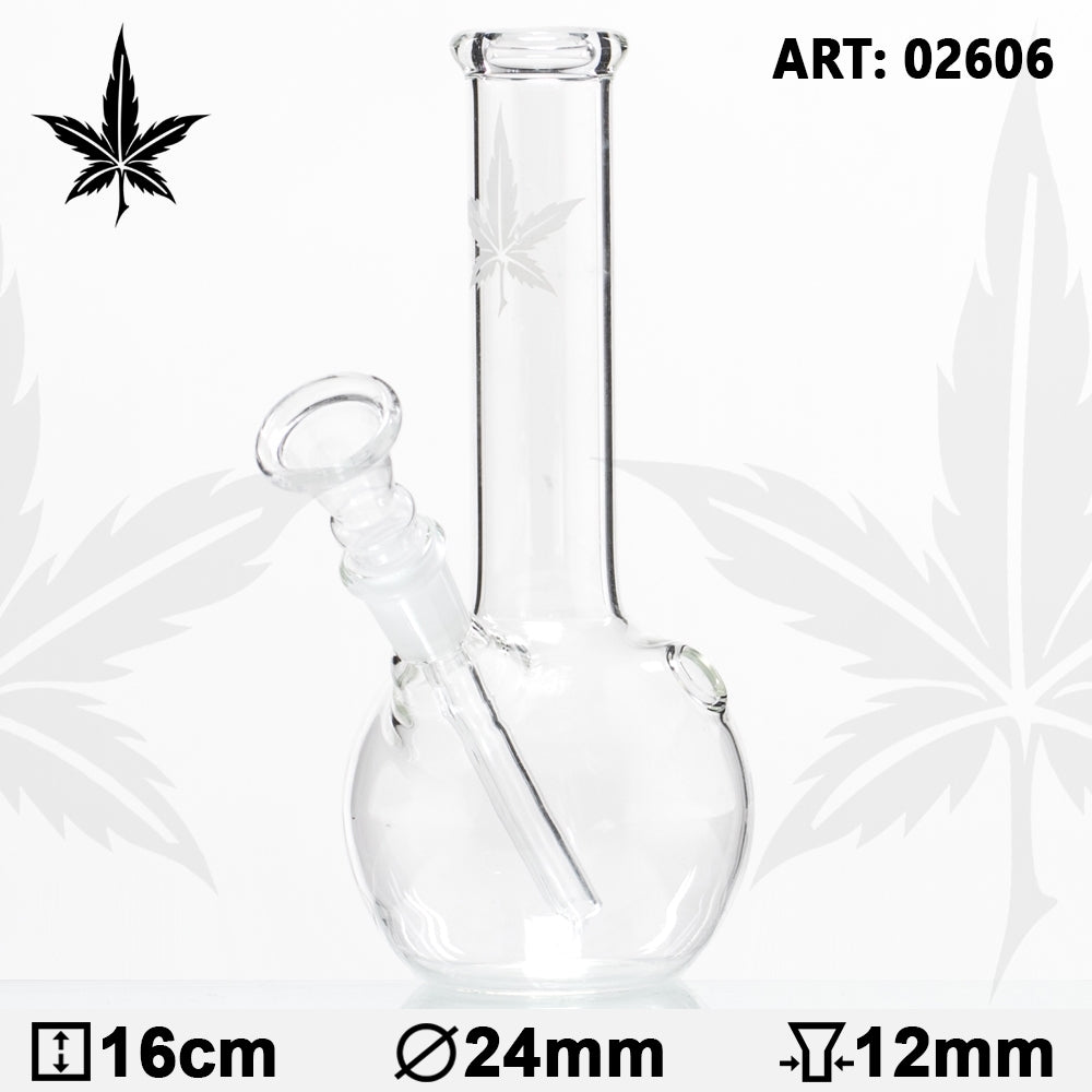 LEAF - SMALL 16cm GLASS BOUNCER BONG
