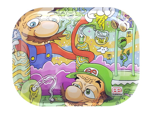 DUNKEES "BROTHERS" METAL ROLLING TRAY Small - Mario & Luigi