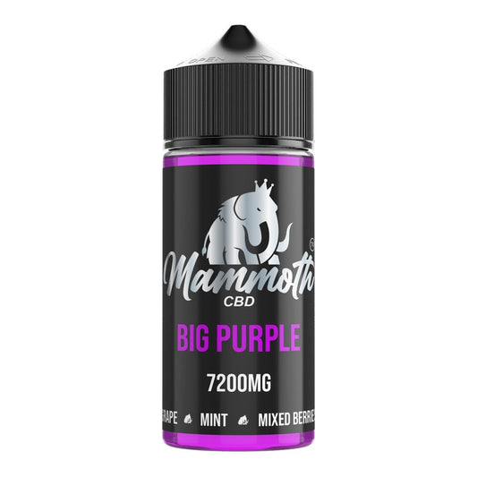MAMMOTH CBD 120ml E-LIQUID - BIG PURPLE 7200mg