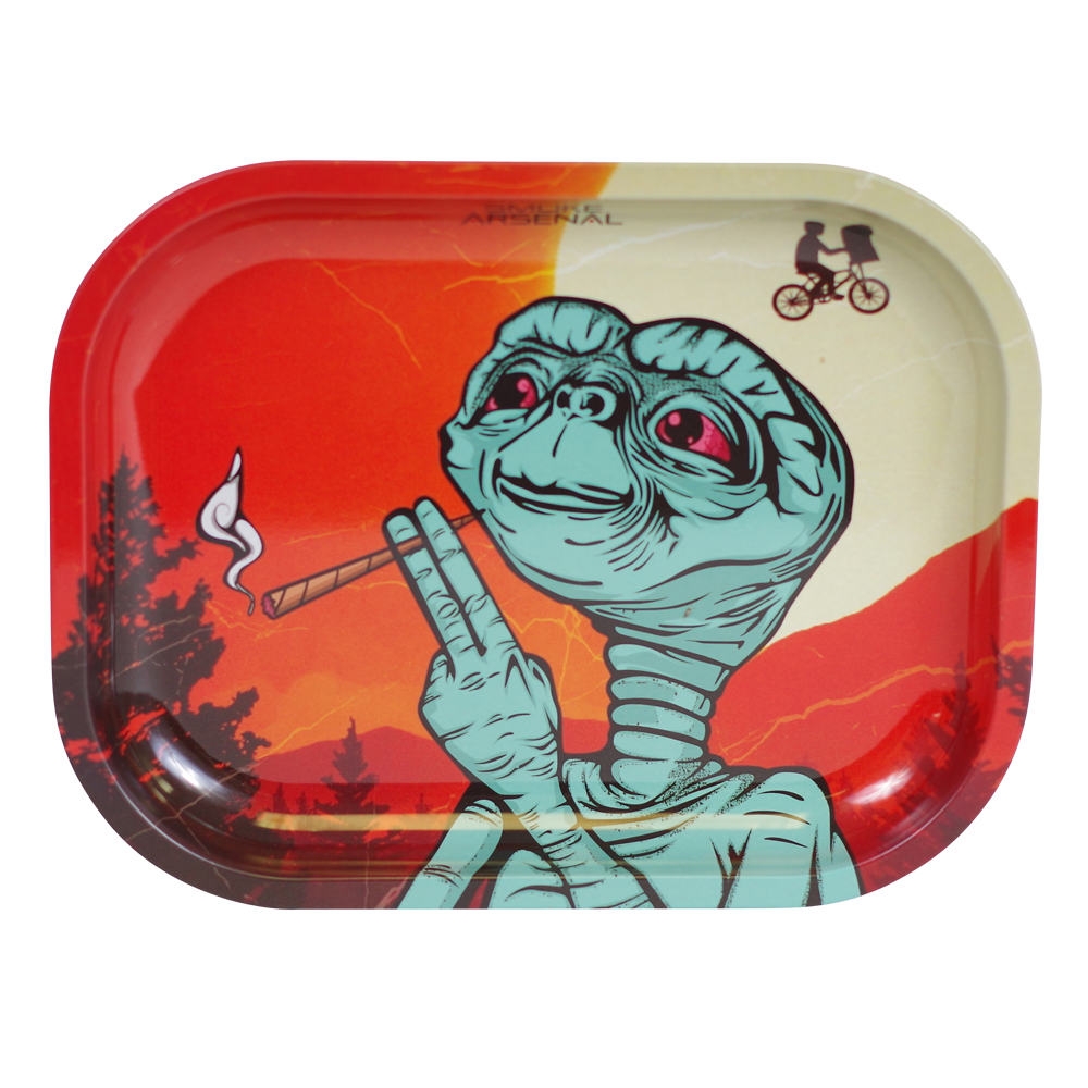 EXTRA TERPENES METAL ROLLING TRAY BY SMOKE ARSENAL