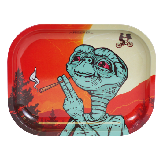EXTRA TERPENES METAL ROLLING TRAY BY SMOKE ARSENAL