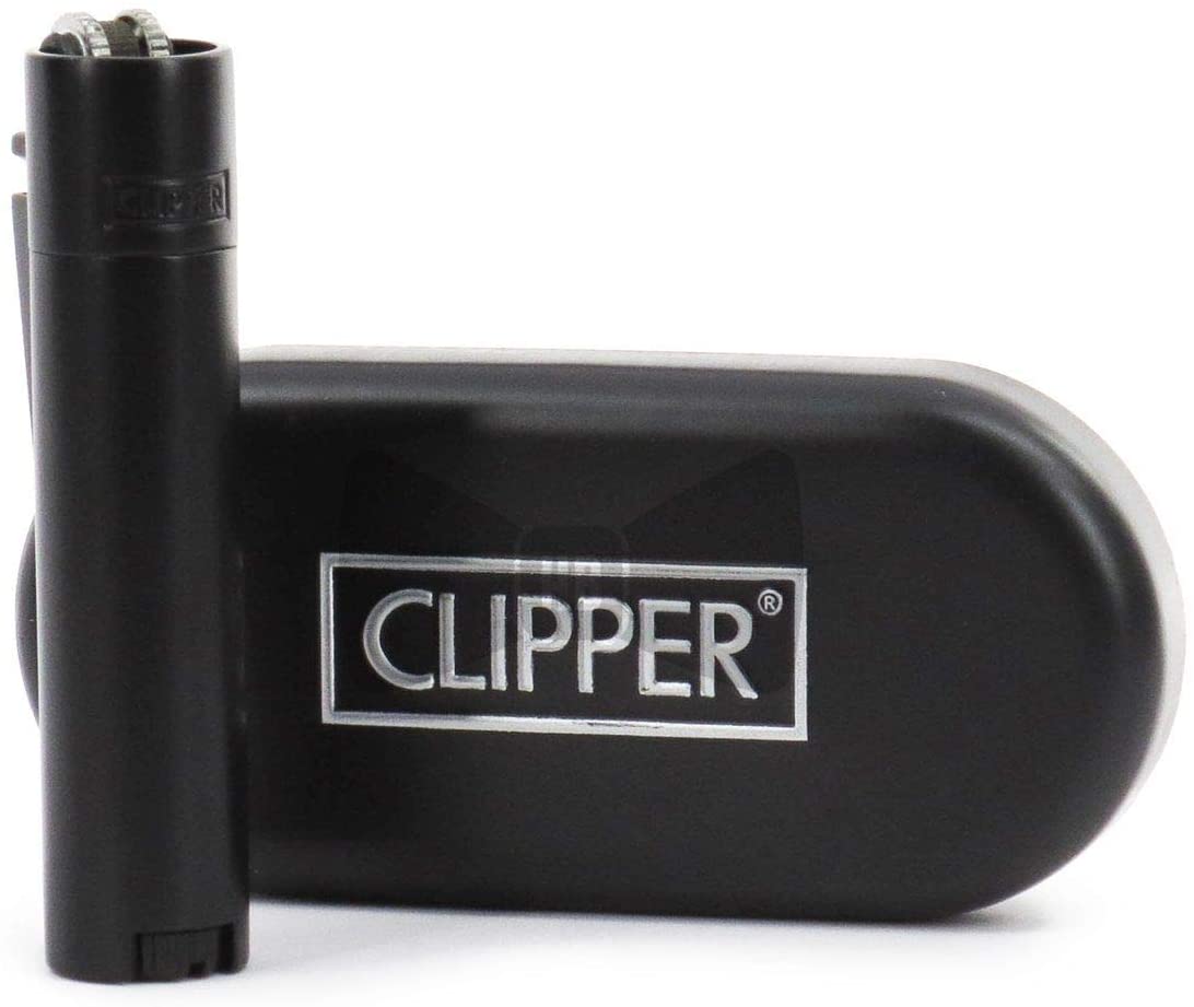 METAL CLIPPER LIGHTER - MATT BLACK