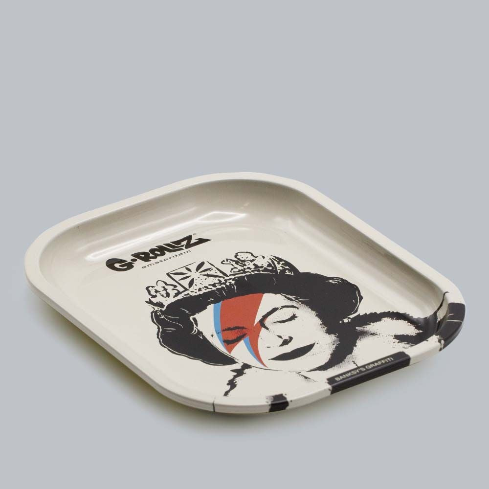 G-ROLLZ BANKSY'S "LIZZIE STARDUST" METAL ROLLING TRAY