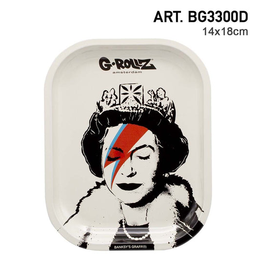 G-ROLLZ BANKSY'S "LIZZIE STARDUST" METAL ROLLING TRAY