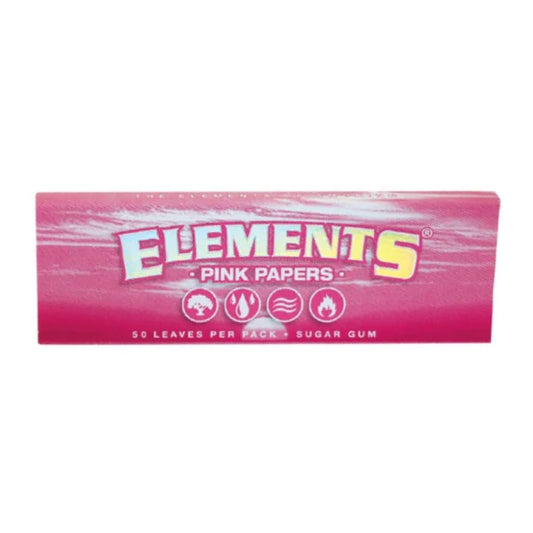 ELEMENTS PINK 1 1/4 ROLLING PAPERS