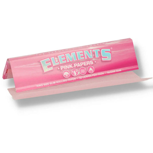 ELEMENTS PINK KINGSIZE SLIM ROLLING PAPERS