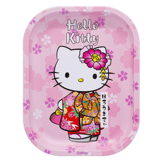 HELLO KITTY "PINK KIMONO" METAL ROLLING TRAY BY G-ROLLZ - SMALL