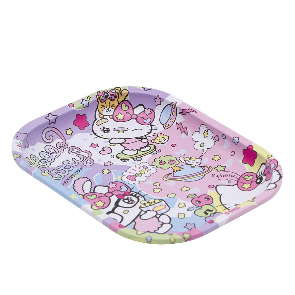 HELLO KITTY "POPCORN WORLD" METAL ROLLING TRAY BY G-ROLLZ - SMALL