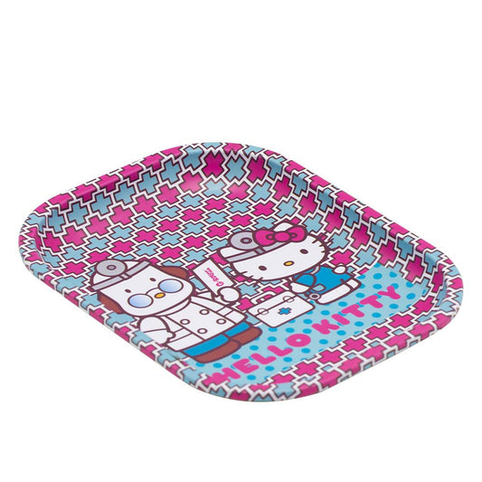 HELLO KITTY "DOCTORS ORDERS" METAL ROLLING TRAY BY G-ROLLZ - SMALL